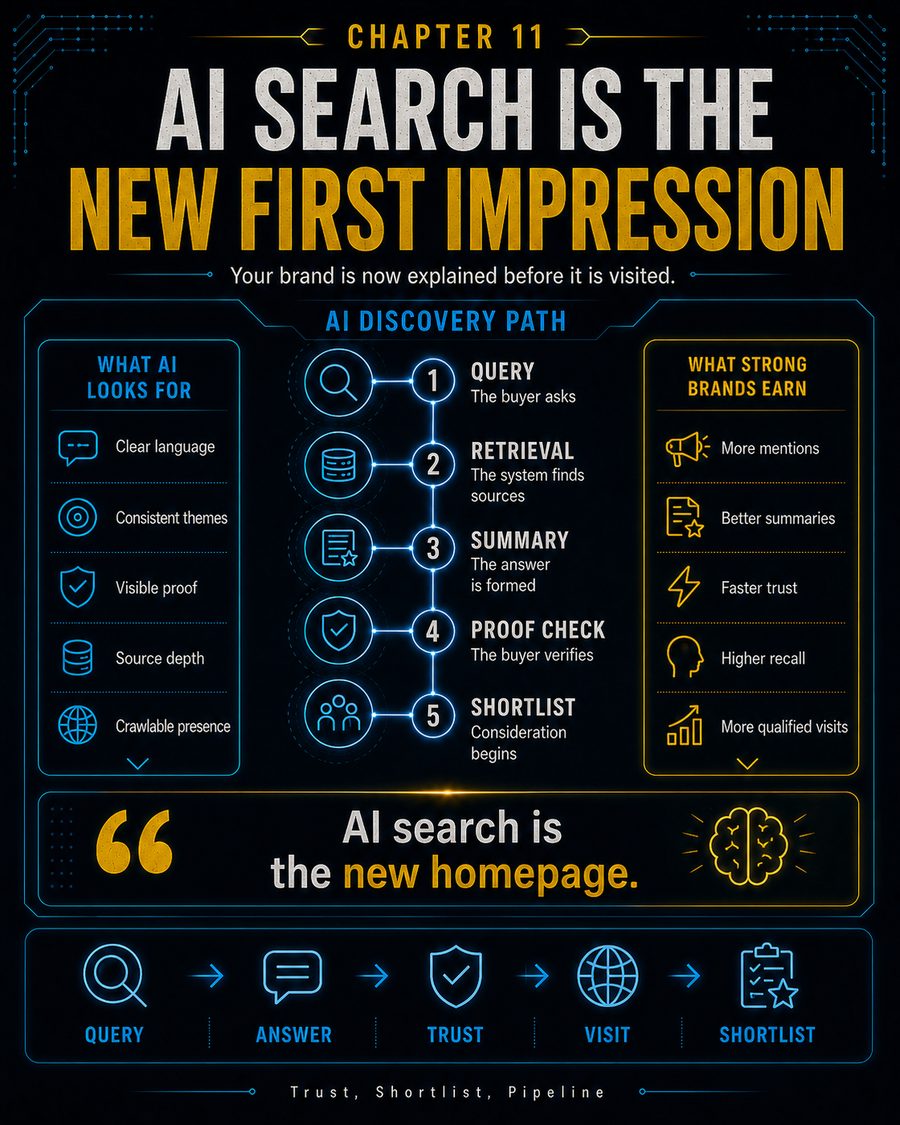 AI Search is the New First Impression visual framework